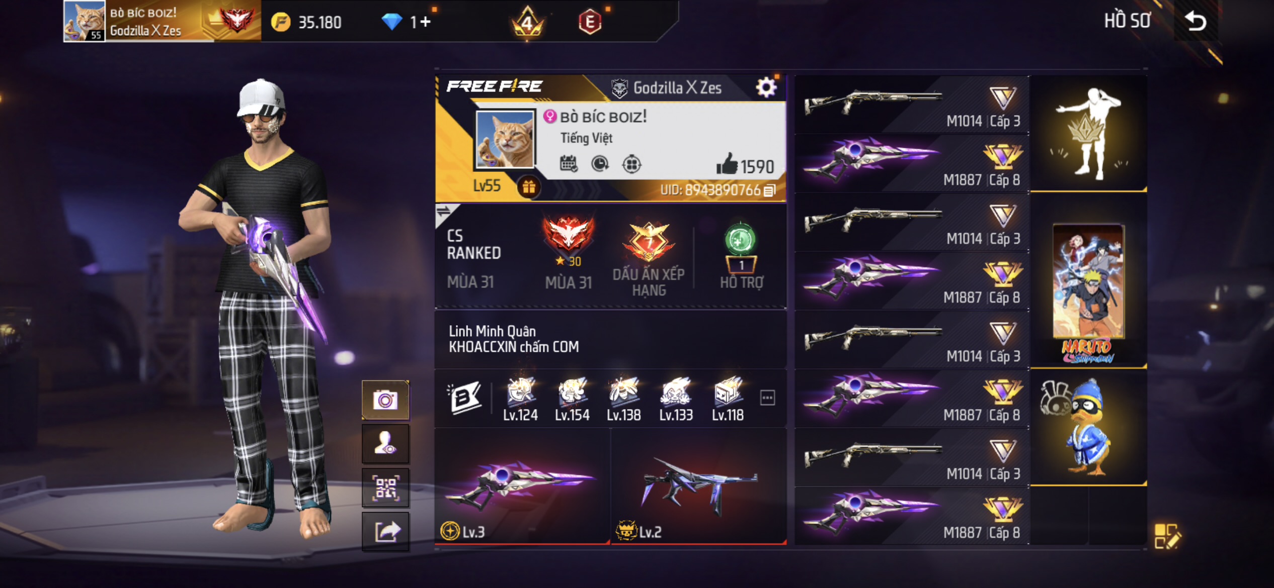 Ảnh 3 tài khoản Free Fire #FF5